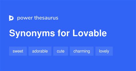 lovable synonym